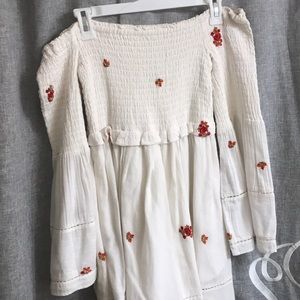 Free People Off the shoulder bell sleeved dress